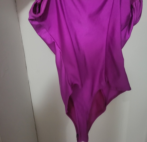 SEXY PURPLE CORSET BODYSUIT - Picture 6 of 7